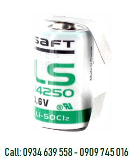 Pin nuôi nguồn Saft LS14250 lithium 3.6v size 1/2AA 1200mAh chính hãng Made in France